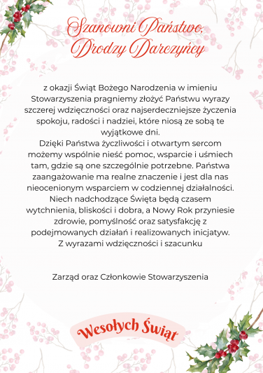 Życzenia Bożonarodzeniowe