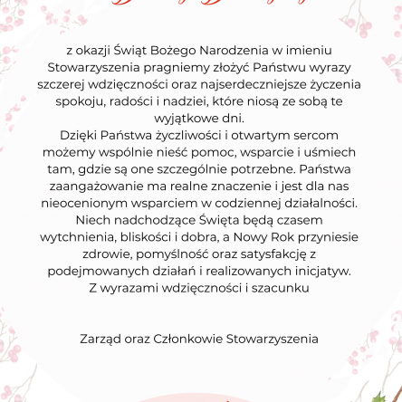 Życzenia Bożonarodzeniowe